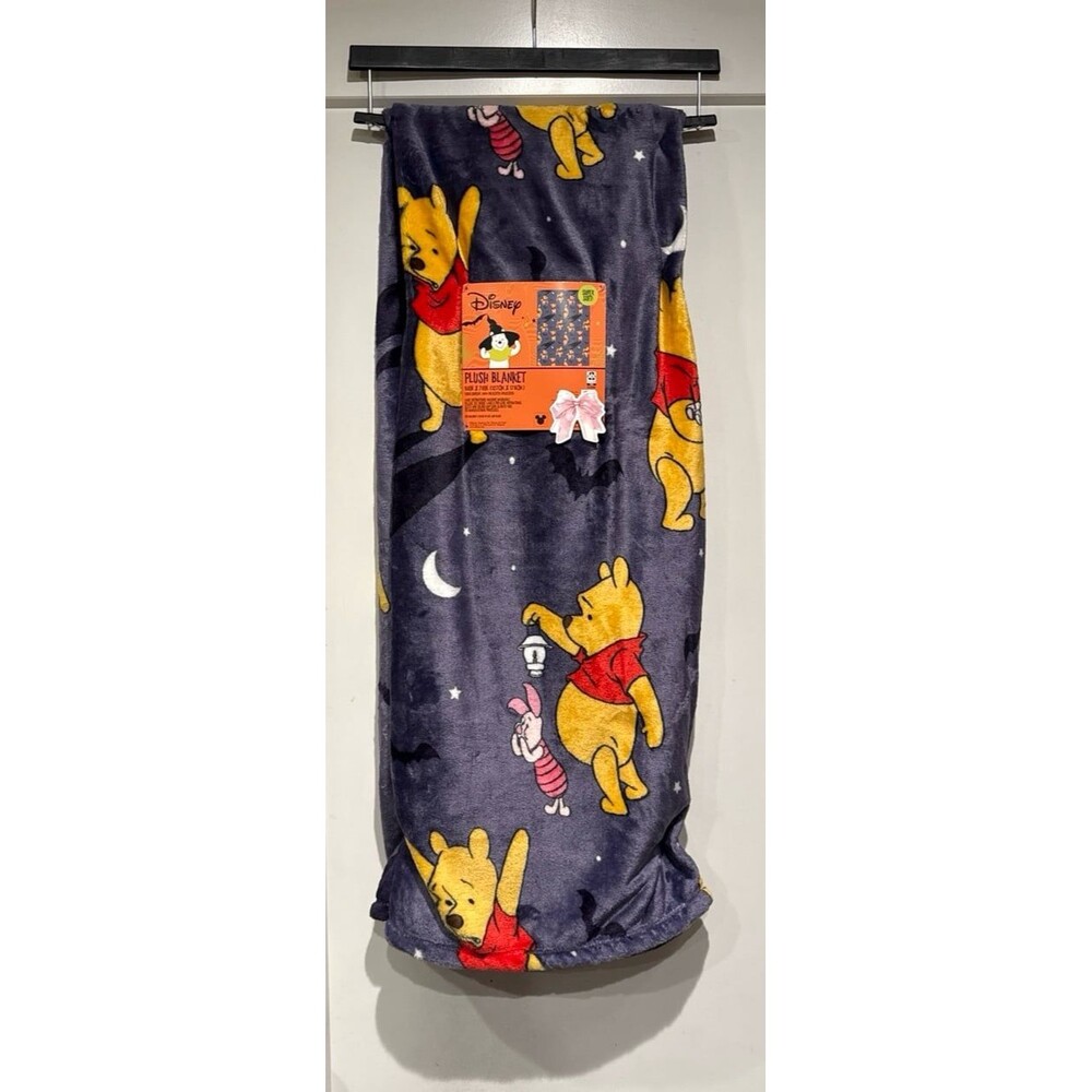 Winnie the Pooh Halloween Plush Throw Blanket